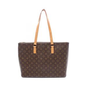 Louis Vuitton Luco Tote Bag Canvas Leather Monogram Brown